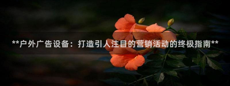 杏宇平台招商怎么样：**户外广告设备：打造引人注目的营销活动的终极指南**