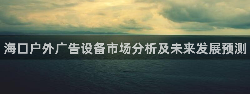杏宇平台提现为什么这么久呢：海口户外广告设备市场分析及未来发展预测