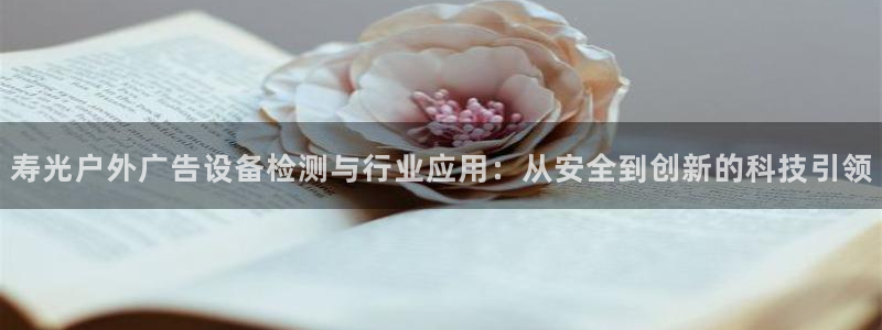 杏宇平台官网注册：寿光户外广告设备检测与行业应用：从安全到创新的科技引领