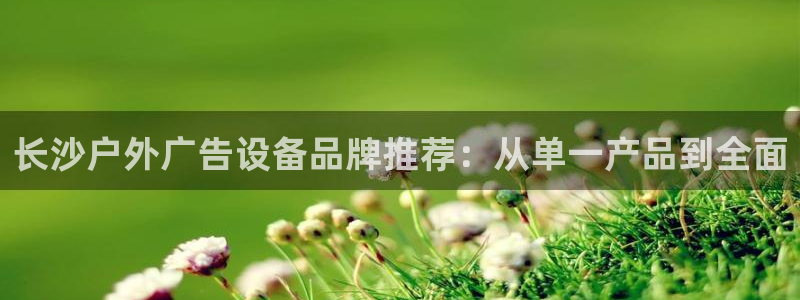 杏宇平台登录步骤是什么：长沙户外广告设备品牌推荐：从单一产品到全面