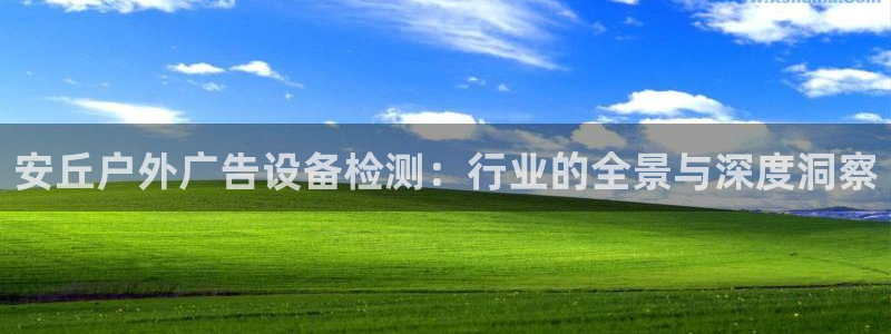 杏宇平台登录方法：安丘户外广告设备检测：