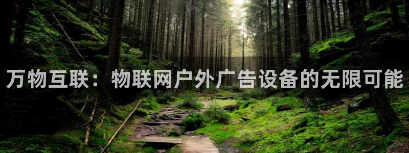 杏宇平台代理多少钱一次：万物互联：物联网户外广告设备的无限可能