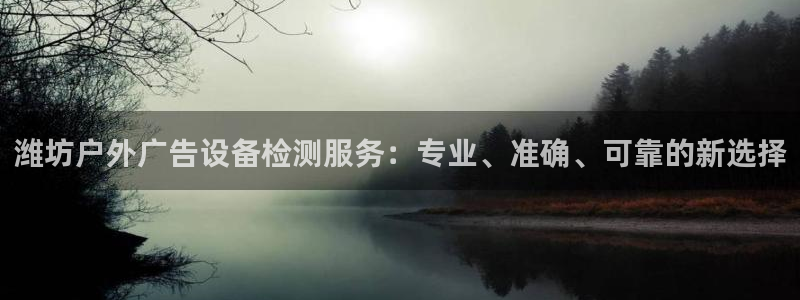 杏宇平台是什么：潍坊户外广告设备检测服务：专业、准确、可靠的新选择